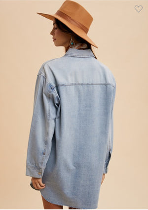 Denim Button Down Dress