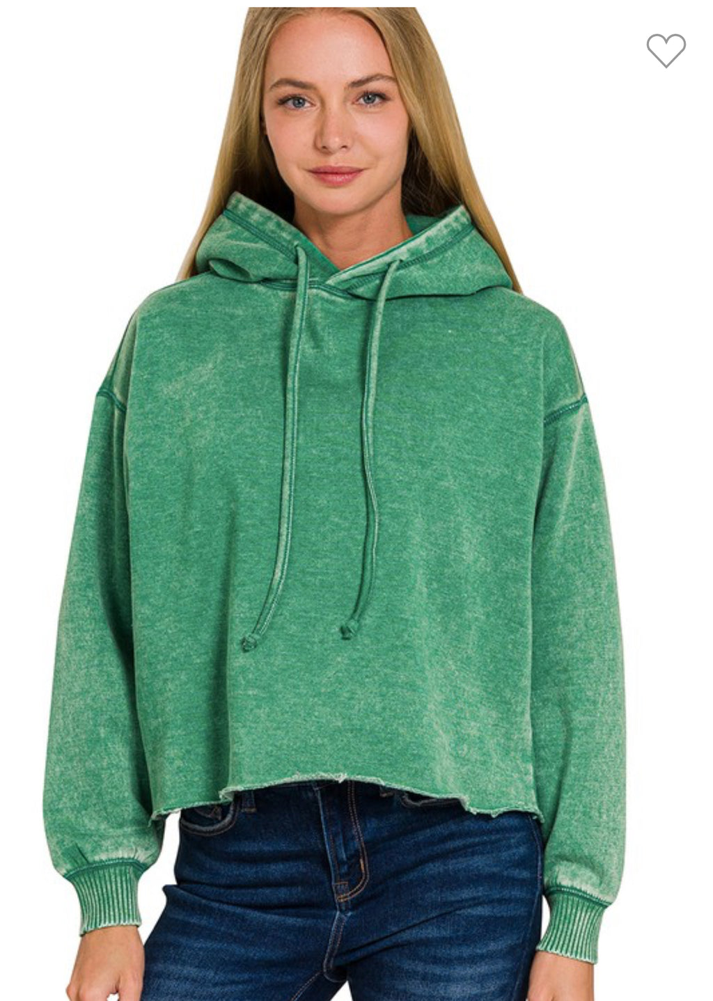 Forest Cropped Hoodie