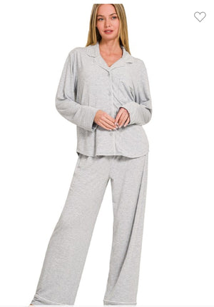 Heather Grey Loungewear Set