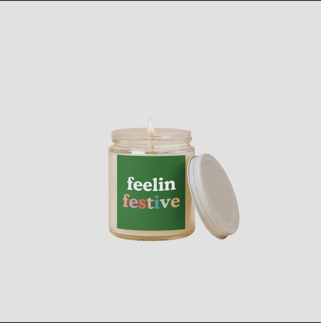 Feeling festive candle