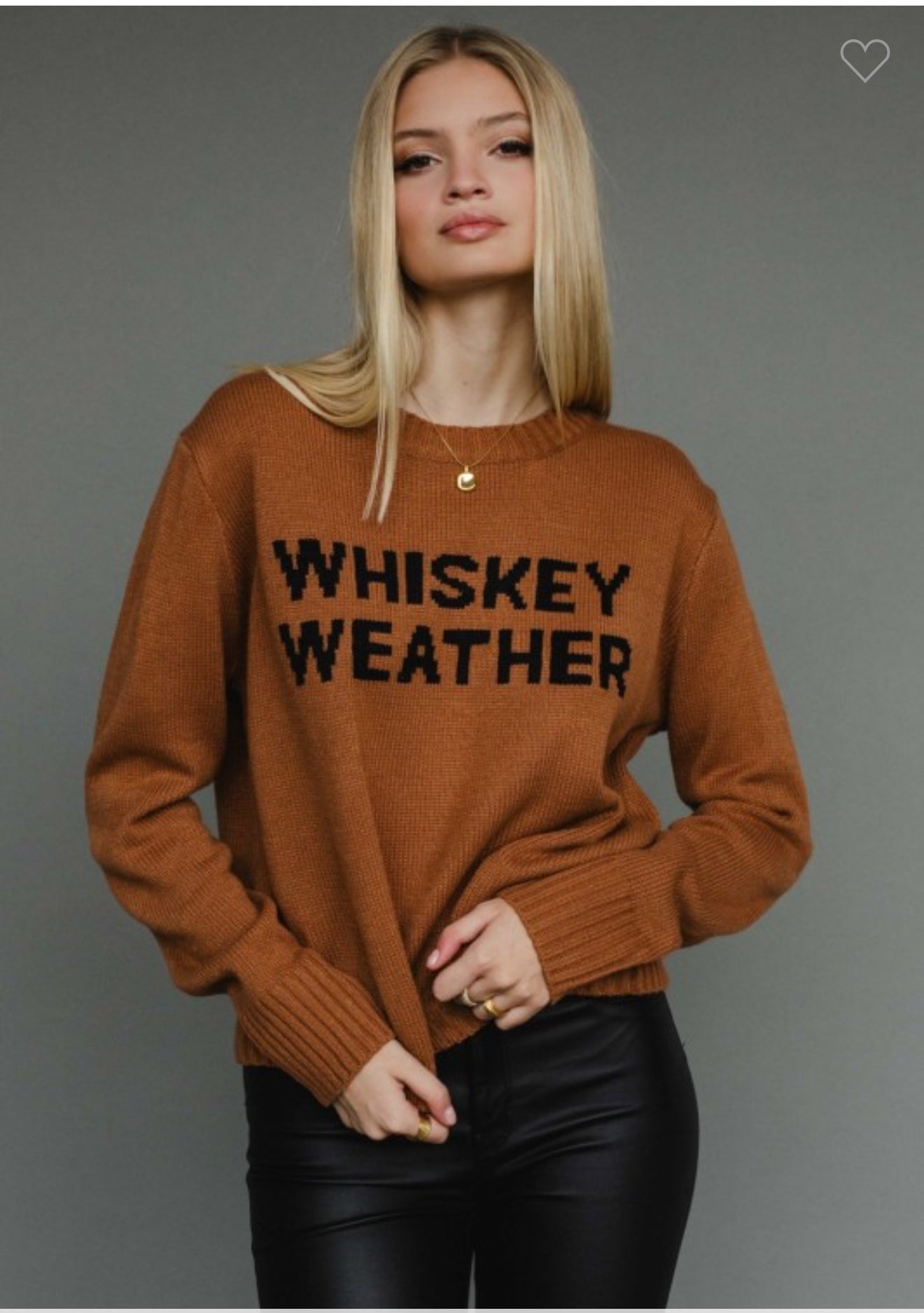 Whiskey Weather Sweater