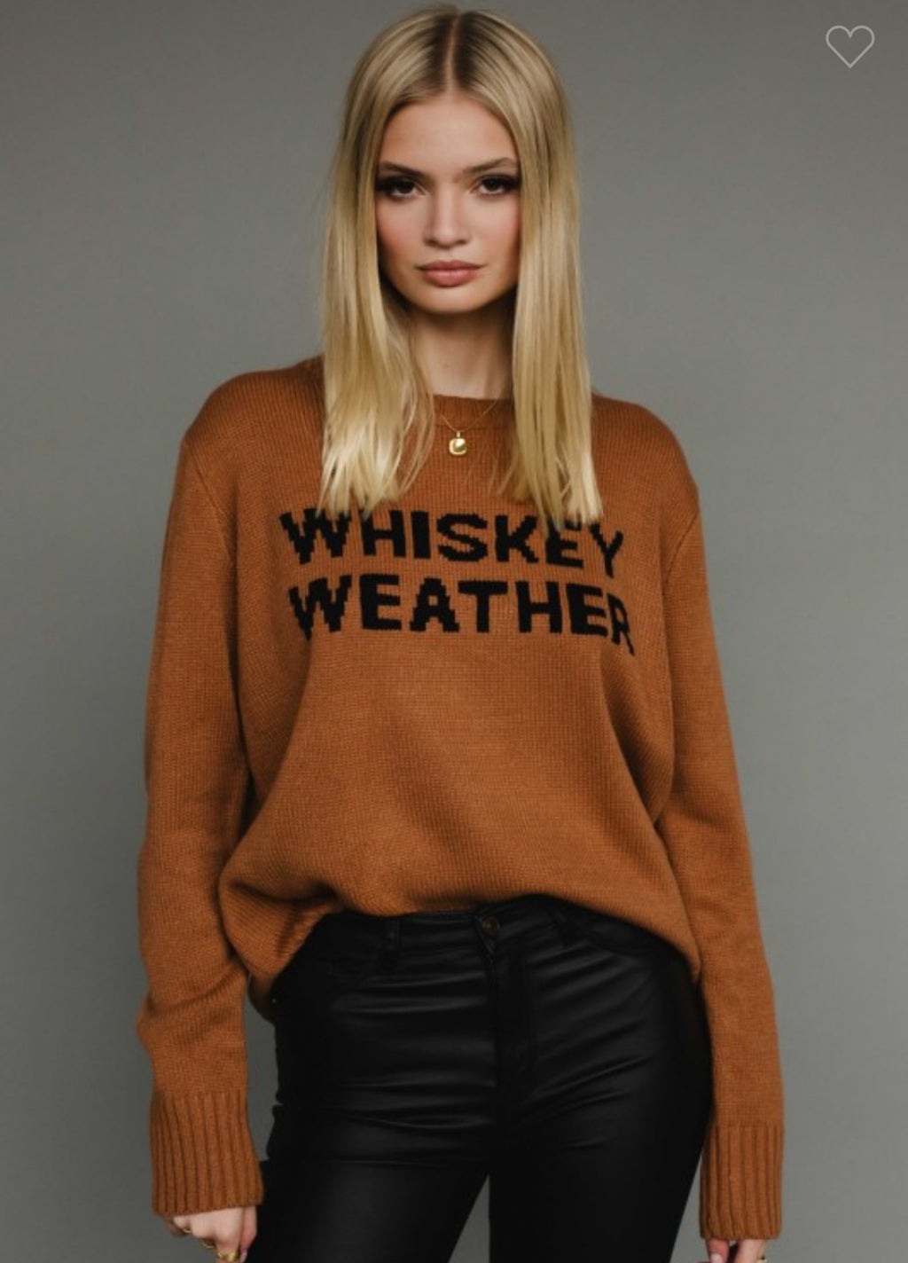 Whiskey Weather Sweater