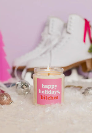 Happy Holiday Candle