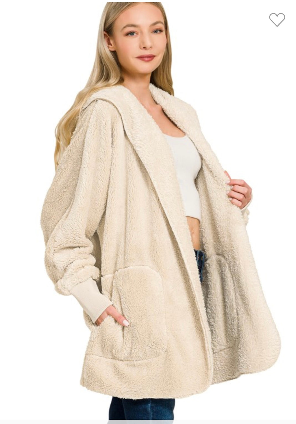 Hooded Faux Fur Jacket