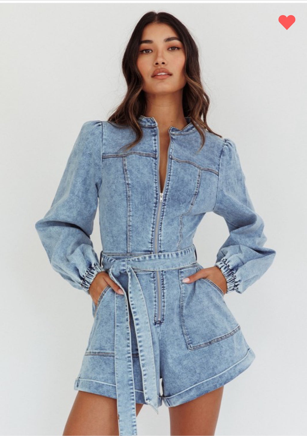 Debbie Denim Romper